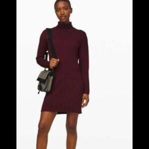 Lululemon Softer Still Dress Garnet